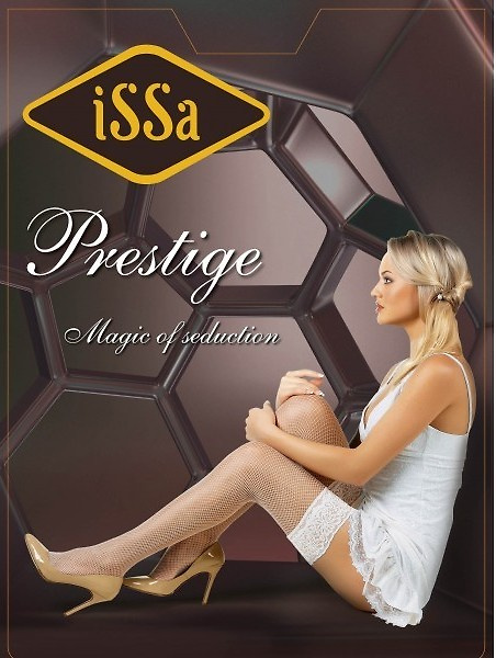 Чулки Prestige черная сетка